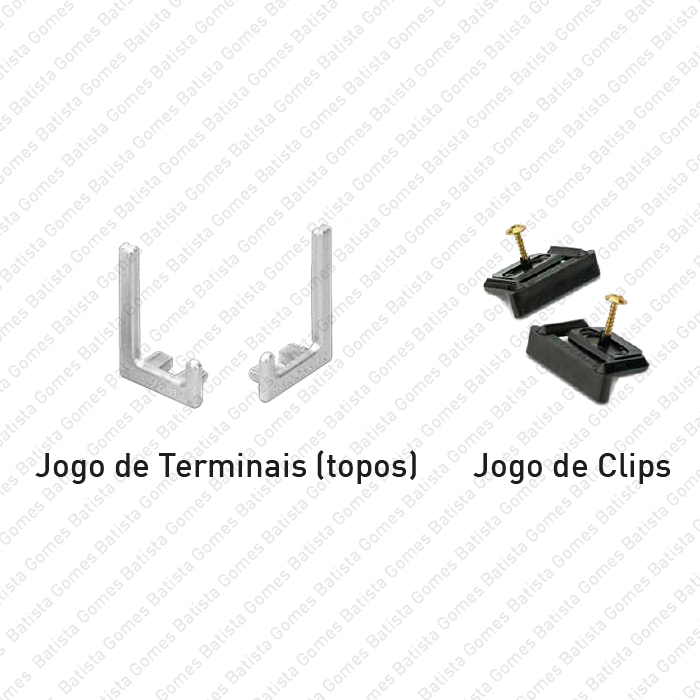 Batista Gomes - PM.SY.32.00.KIT - Kit Terminais de Remate + Clips de Fixa��o