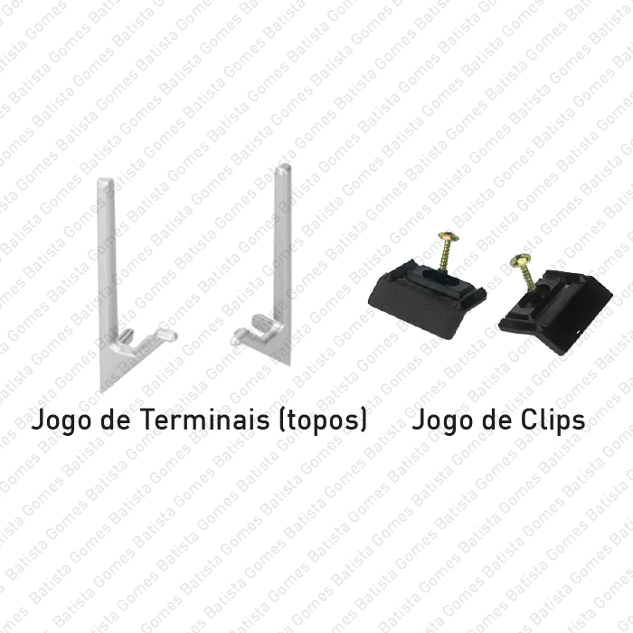 Batista Gomes - PM.SY.32.45.KIT - Kit Terminais de Remate + Clips de Fixa��o
