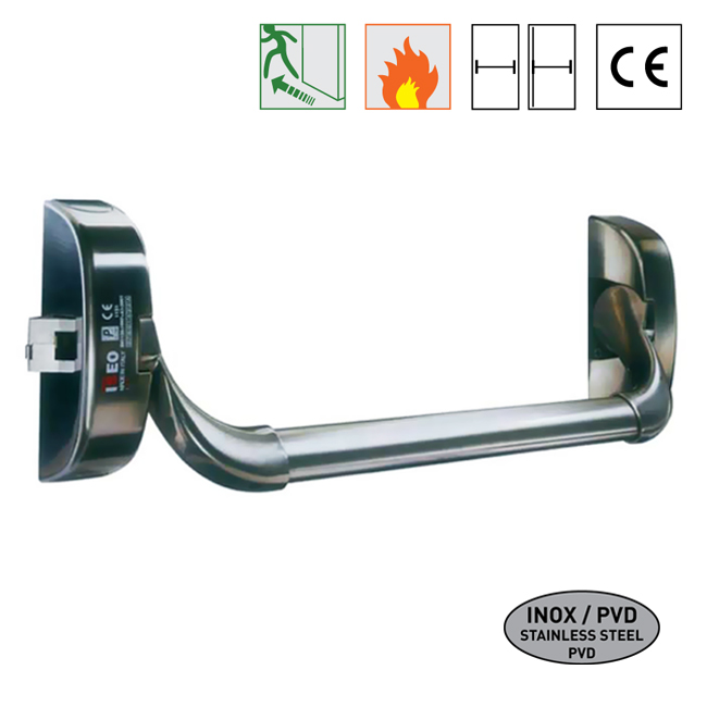 Barra Anti-p�nico de sobrep�r ISEO / IDEA BASE INOX