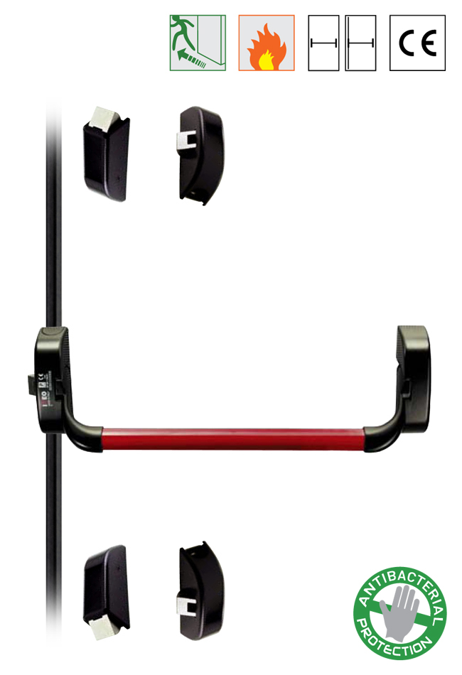 Barra Anti-p�nico ISEO / IDEA BASE com fechos verticais e/ou laterais