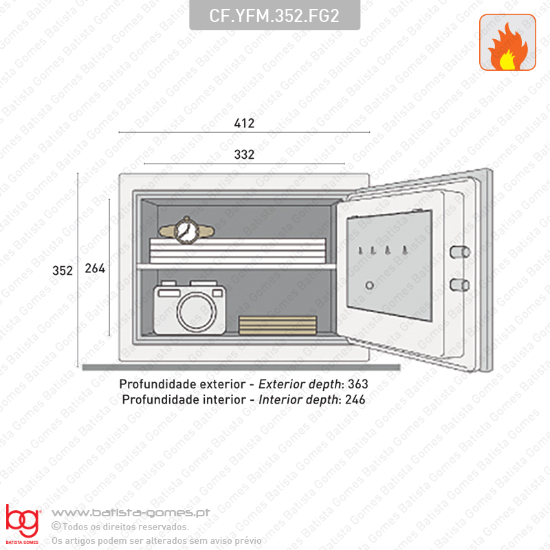 Cofre - S�rie CORTA-FOGO - Residencial
