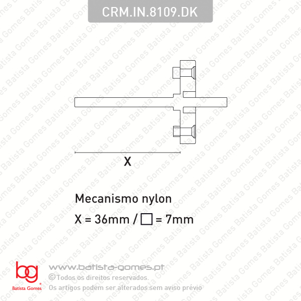 Cremone / Puxador DK - Drey keep - INOX