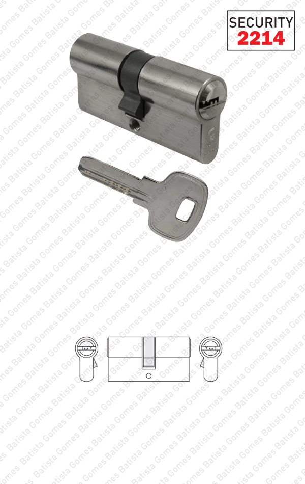 Cilindro seguran�a perfil europeu - Chave / Chave - S�rie MC