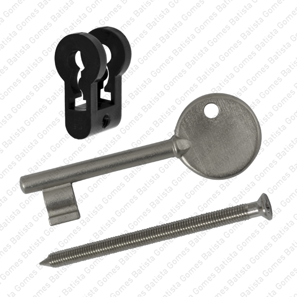 Batista Gomes - CIL.AKN.1CH - Acess�rio adaptador para converter fechadura para cilindro europeu em chave mormal