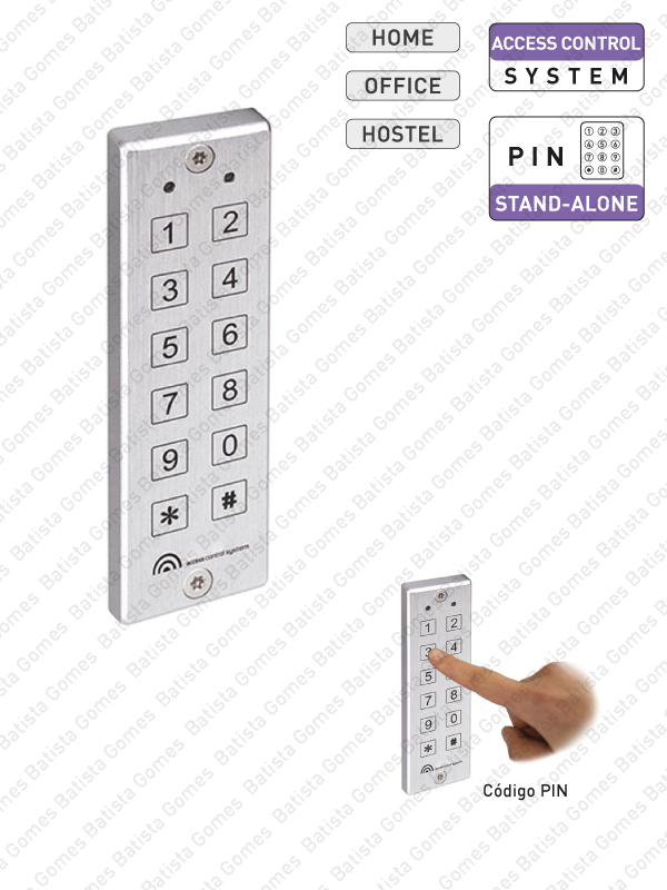 Batista Gomes - CA.6801 - Controlo de acessos com c�digo PIN auto-program�vel