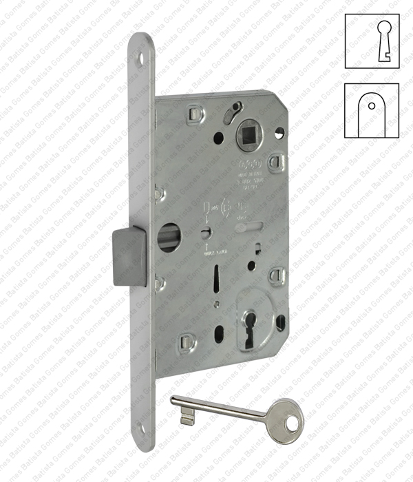 Fechadura de embutir Mediana Evolution com chave