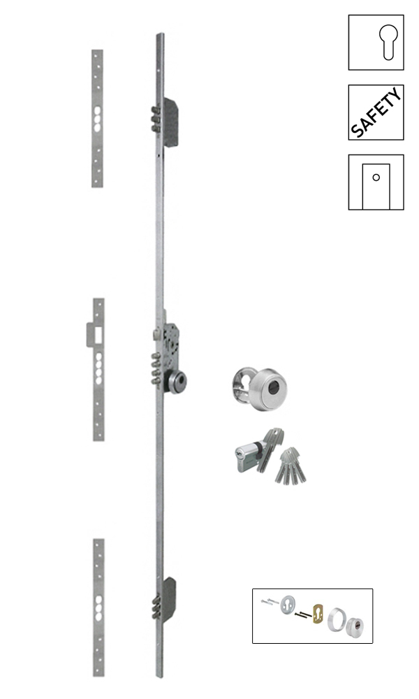 Fechadura embutir alta seguran�a multiponto