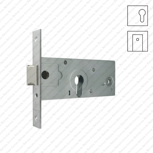 Batista Gomes - F.727.1.03 - Fechadura embutir (almofada) para cilindro europeu
