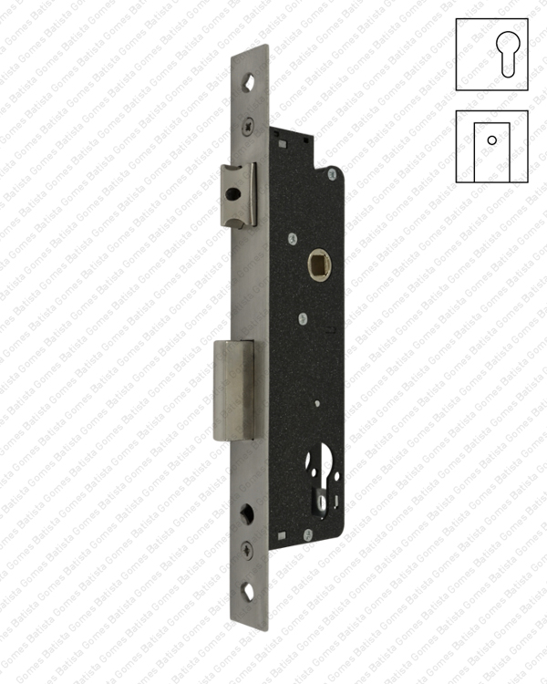 Batista Gomes - F.779.1.03 - Fechadura embutir para cilindro europeu - INOX