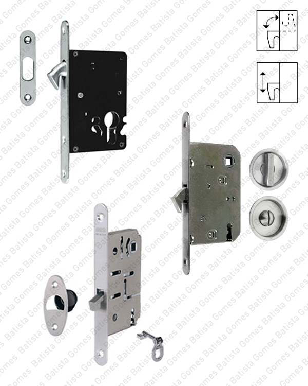 Batista Gomes - Gancho / Garras - Fechaduras de embutir com l�ngua Gancho ou Garras (para portas de correr)