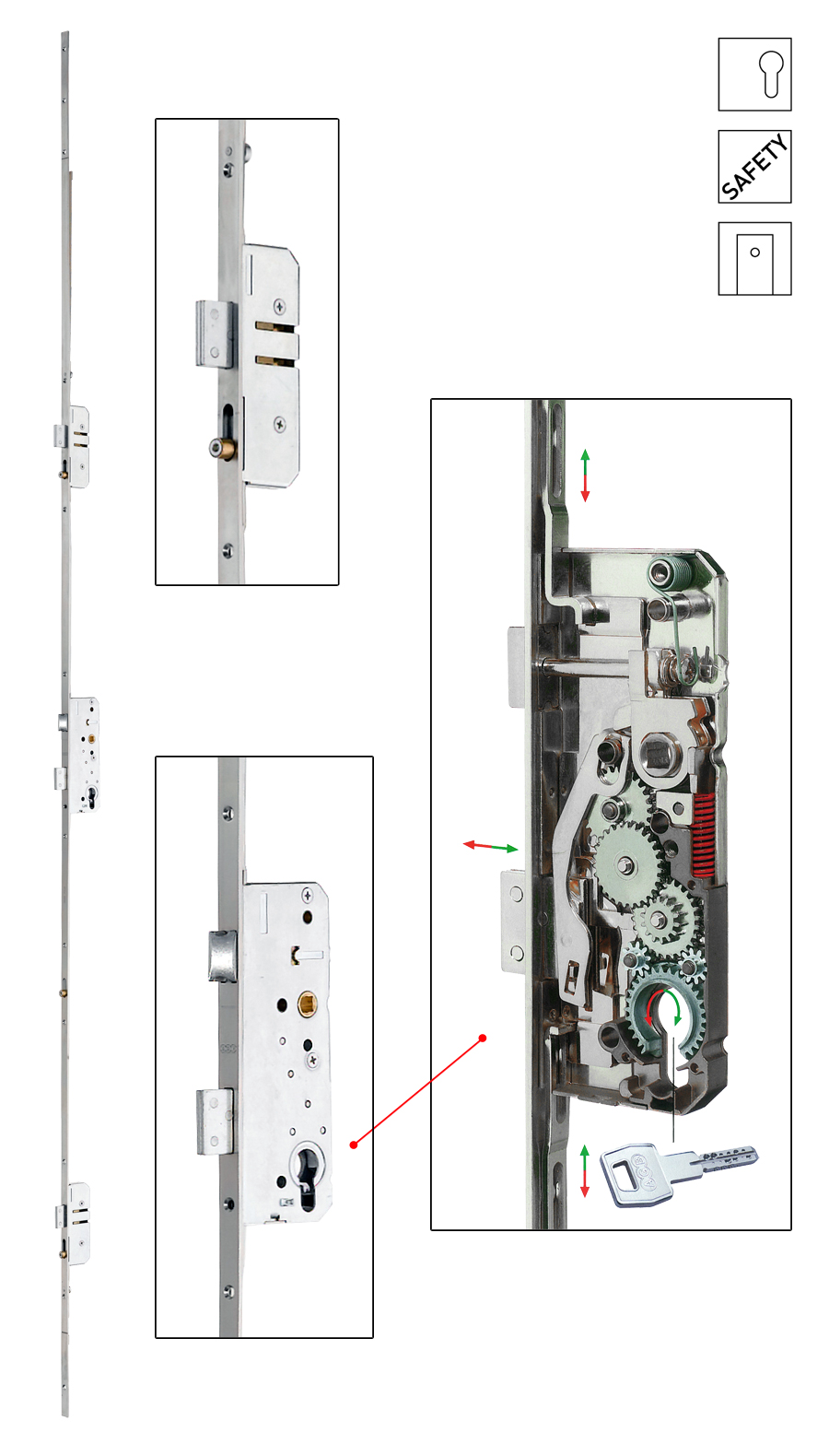 Batista Gomes - SICURTOP - Fechadura embutir alta seguran�a multiponto