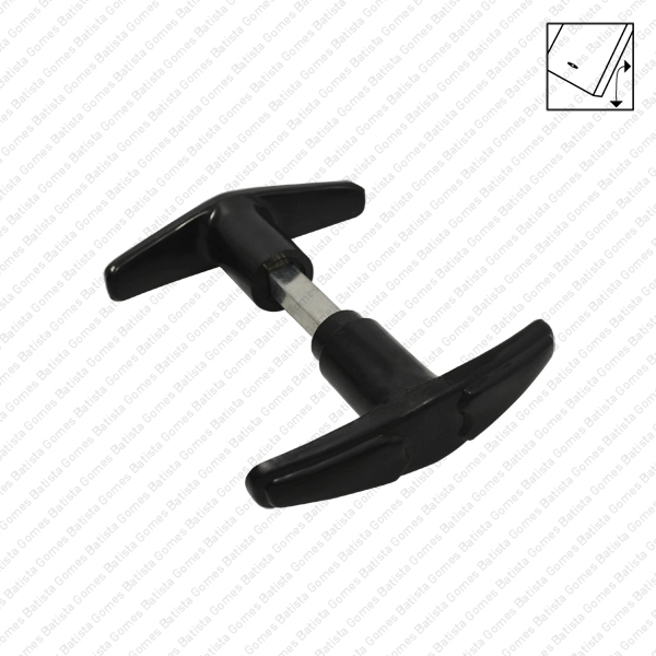 Puxador duplo para port�es basculantes