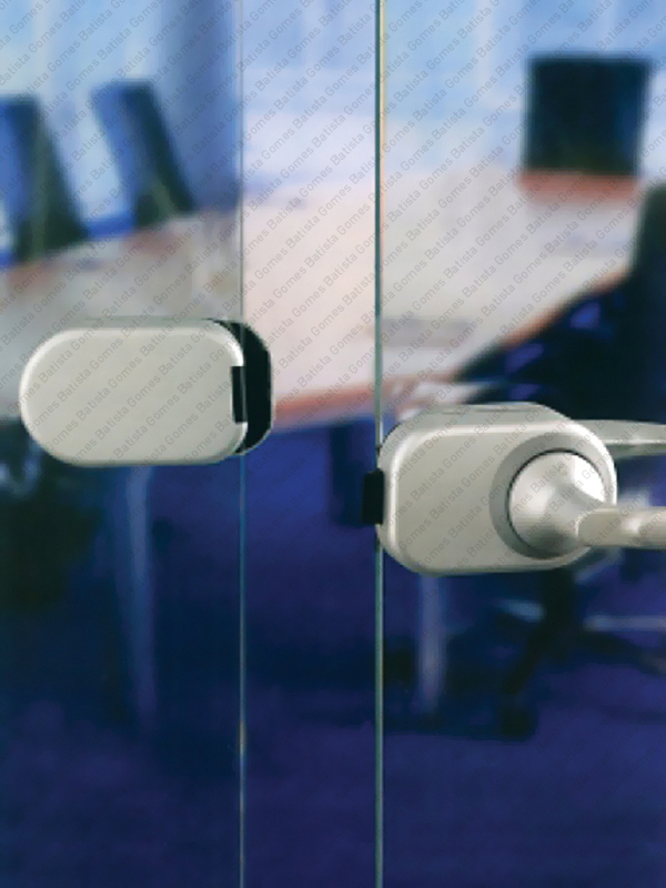 Sistema HCS - Adaptador receptor de trinco para 2� Folha - Portas em Vidro