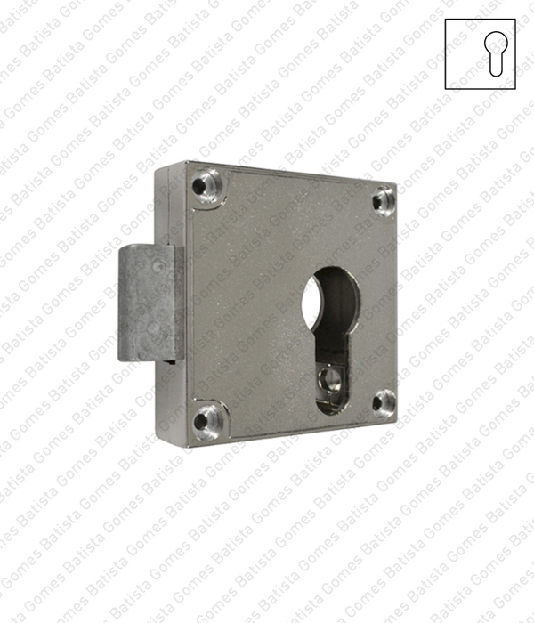 Fechadura de sobrep�r para portas de arm�rios - cilindro europeu