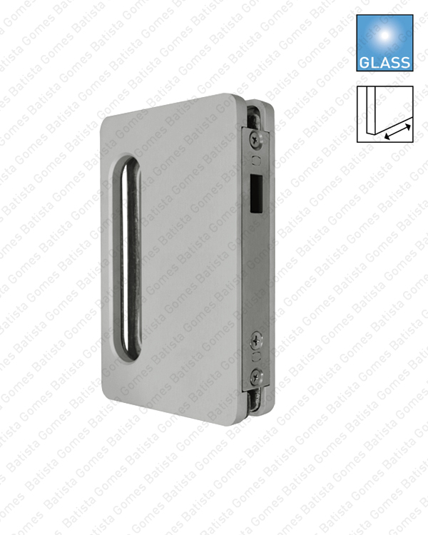 Caixa / Testa para folha oposta em vidro compat�vel com fechadura F.662V