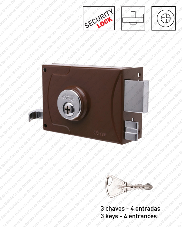 Batista Gomes - F.1990 - Fechadura de seguran�a de sobrep�r