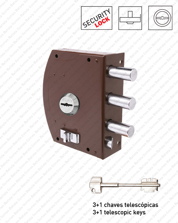 Fechadura de seguran�a de sobrep�r