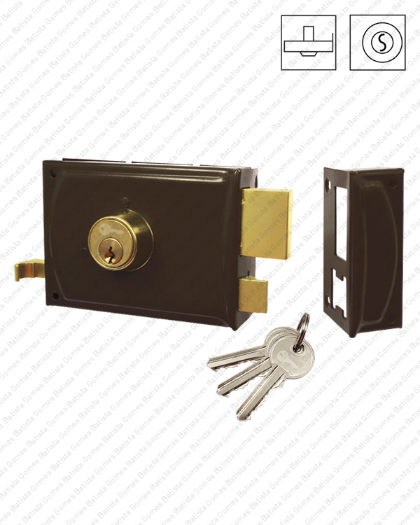 Batista Gomes - F.720.B - Fechadura de sobrep�r - Tipo Yall - AVM