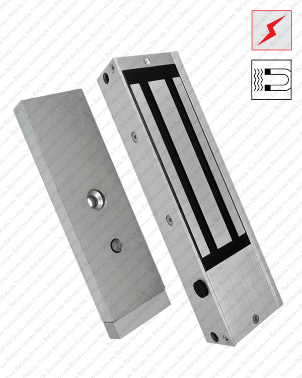 Fechadura electromagn�tica de sobrepor - 500kg