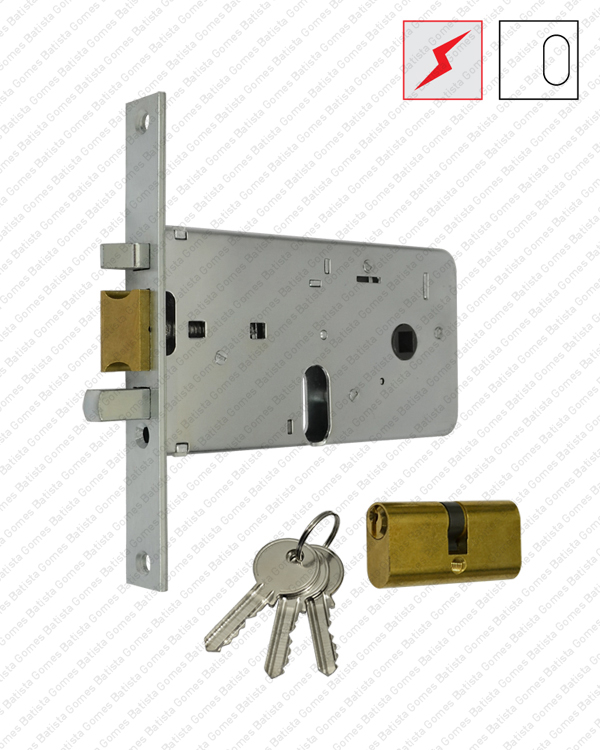 Batista Gomes - F.550.70.20 - Fechadura el�ctrica de embutir com cilindro oval