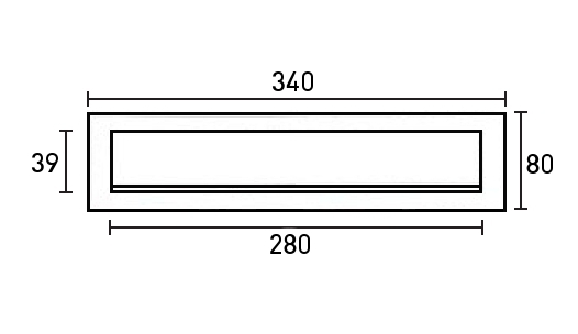Entrada para correio - Inox 304