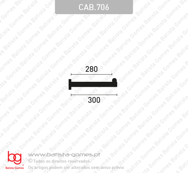 Cabide direito - FERRO