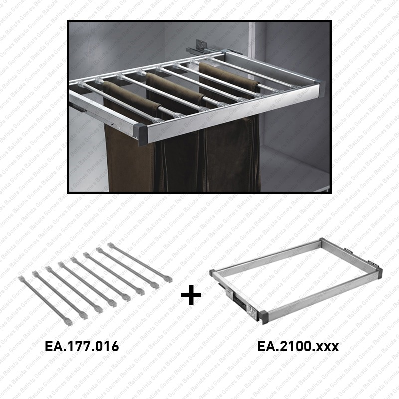 Batista Gomes - EA.177.016 / EA.2100 - Cabide para cal�as - SC SQUARE CLOSET