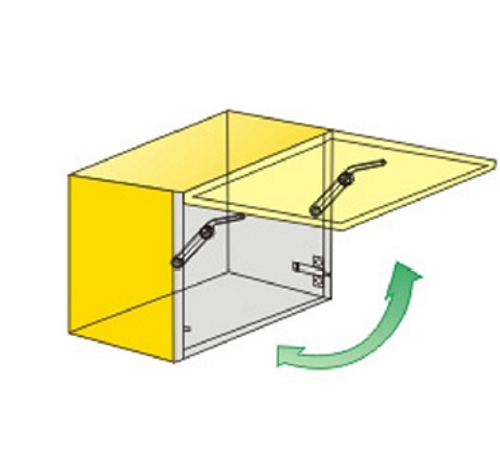 Compasso articulado com for�a regul�vel para portas de arm�rio