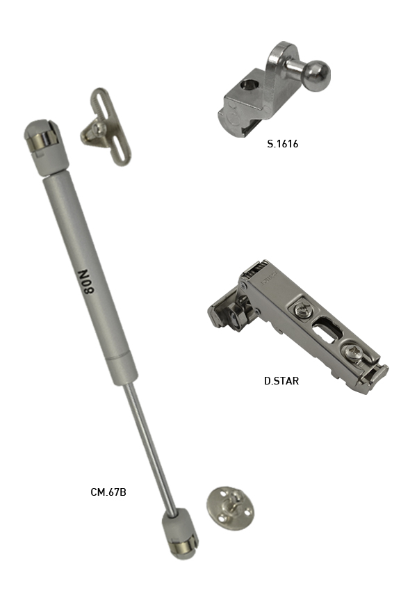 Acess�rios para perfis S�rie DECOFIX