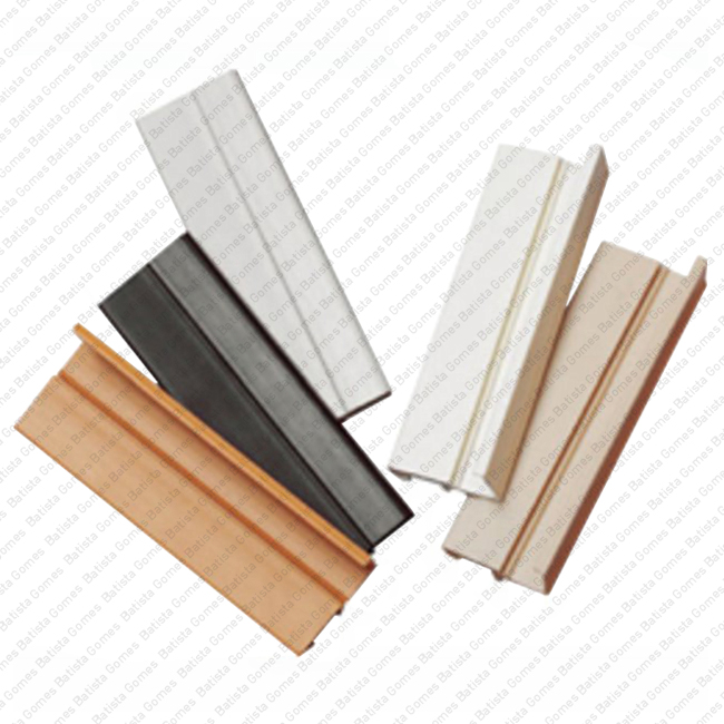 Perfil batente e vedante para arm�rios - polipropileno + borracha