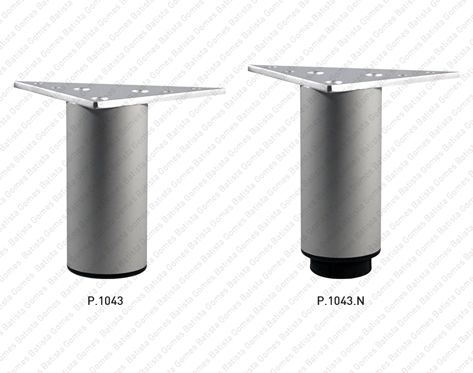 P�s para m�veis tubo �45mm- ALUM�NIO