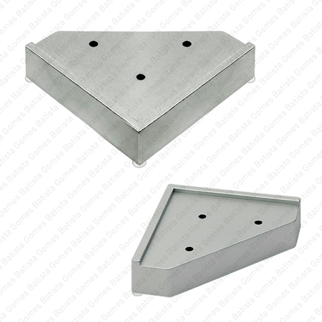 Batista Gomes - P.1078 - P�s para m�veis 74x74mm - ZAMAC