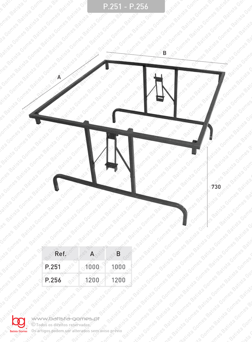 Pernas articuladas para mesas