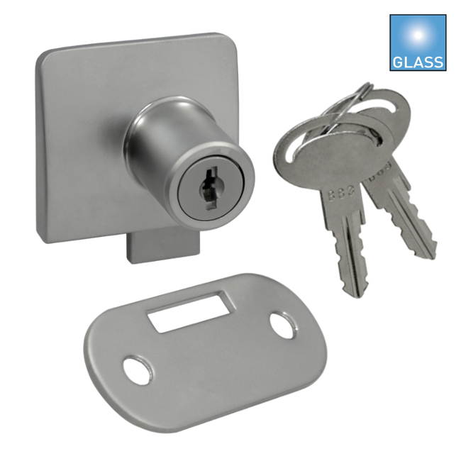 Fechadura para portas de vidro dupla - 2 folhas