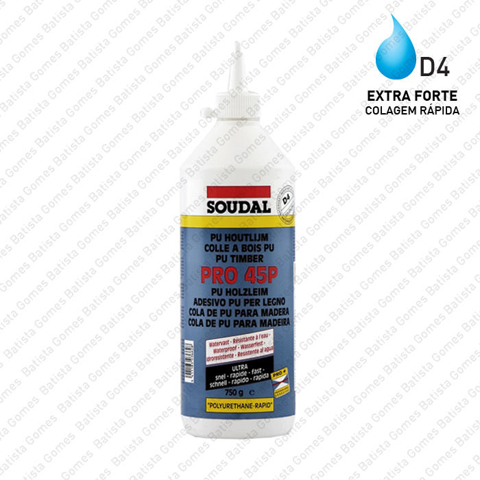 Cola poliuretano para madeira - D4 - Ultra r�pida
