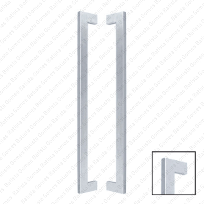 Batista Gomes - A.IN.8396P - Asa dupla para portas - INOX