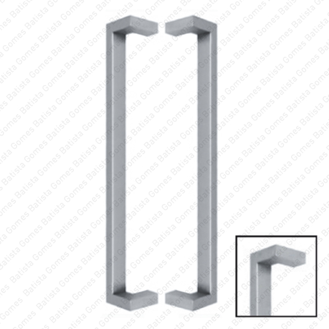 Batista Gomes - A.IN.8397P - Asa dupla para portas - INOX