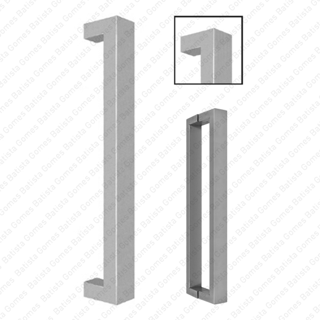 Batista Gomes - A.IN.8400 / A.IN.8400P - Asa simples ou dupla para portas - INOX