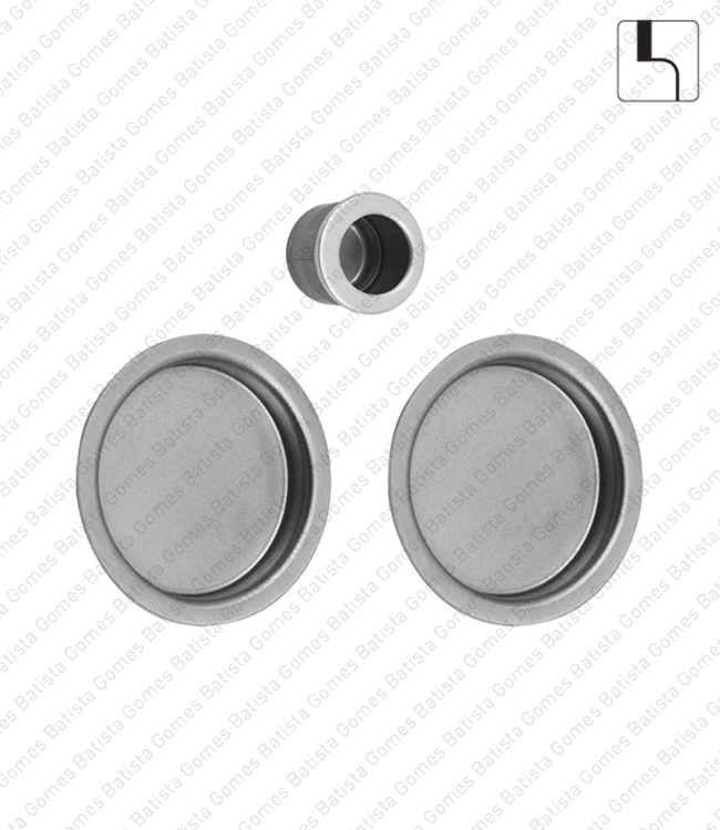 Kit conchas embutir redondas �56 - INOX