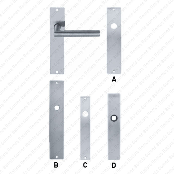 Batista Gomes - P.IN.001/ P.IN.002/ P.IN.003/ P.IN.005/ P.IN.006 - Placas rectangulares para puxadores - INOX 304