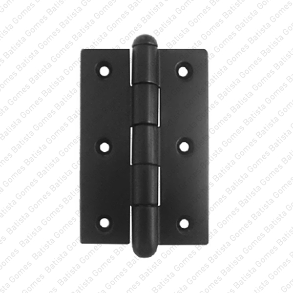 Batista Gomes - D.413 - Dobradi�a fiel com eixo amov�vel - LAT�O Lacado Preto