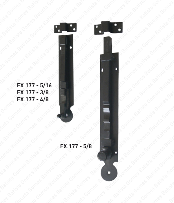 Batista Gomes - FX.177 - Fecho rebate - LAT�O LACADO PRETO