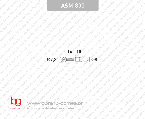 Parafuso de liga��o - INOX A2