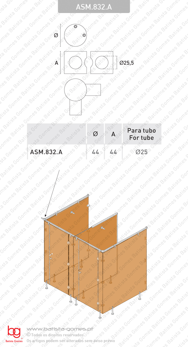 Uni�o de tubo 90� - INOX 304