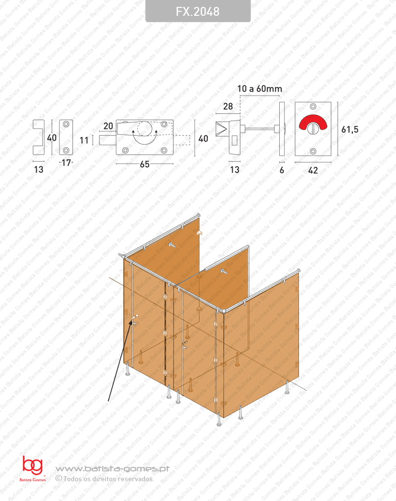 Fecho WC com indicador
