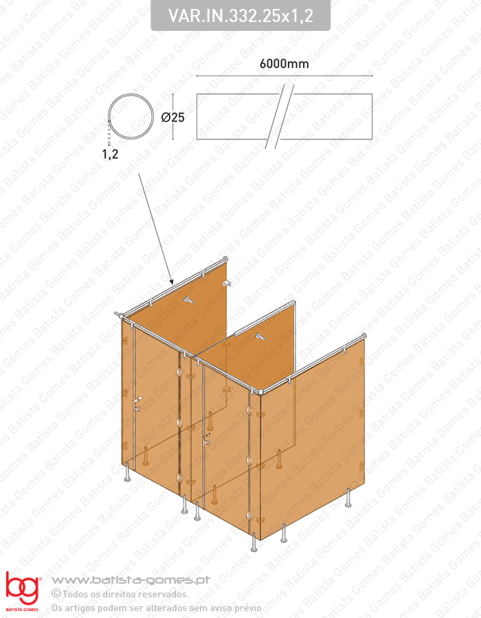 Tubo �25 - INOX 304