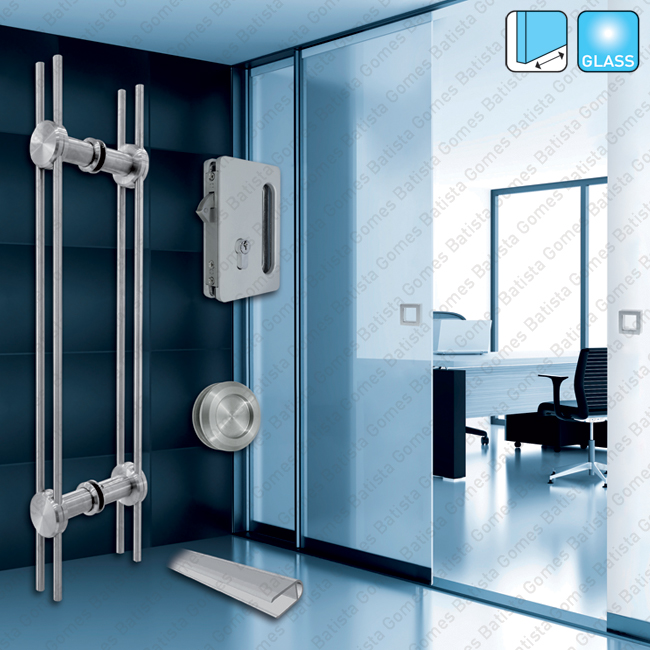 Batista Gomes - Acess�rios - Acess�rios Glass - Puxadores / Asas / Conchas / Fechaduras / Vedantes