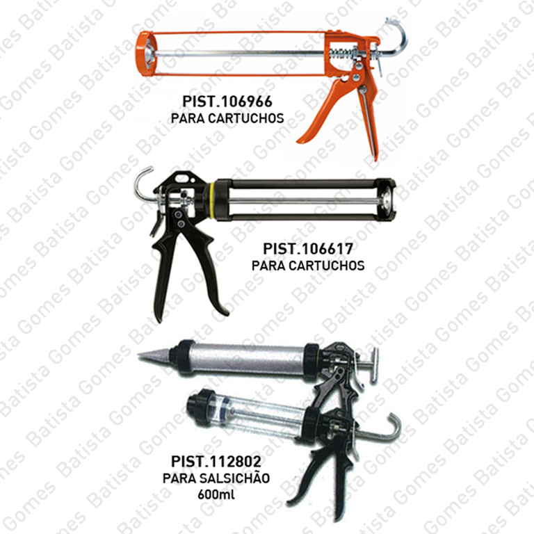 Pistolas para silicone - cartuchos e bolsa