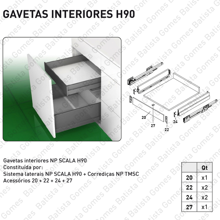 GAVETAS INTERIORES